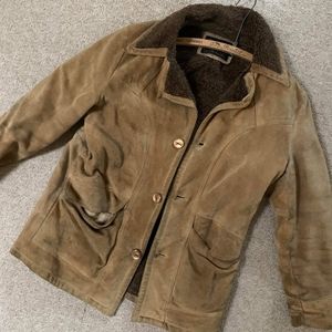 Leather suede jacket vintage